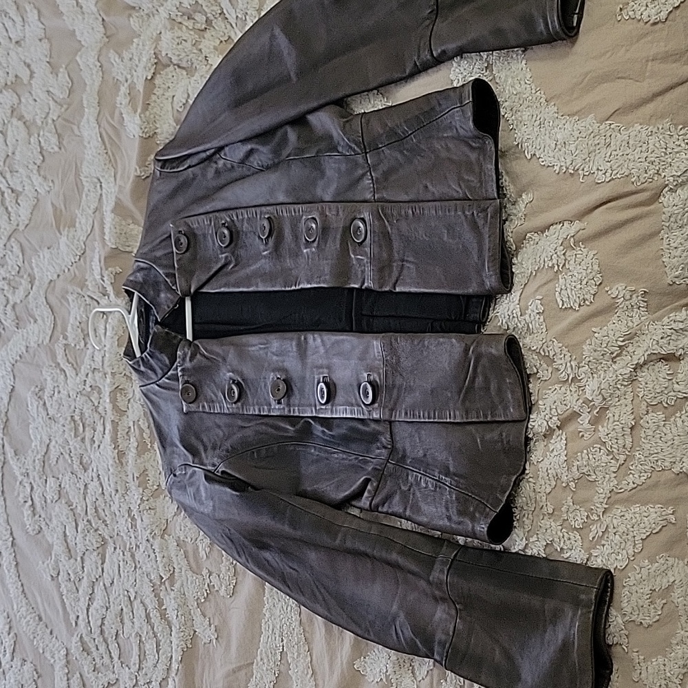 Allsaints lamb skin jacket